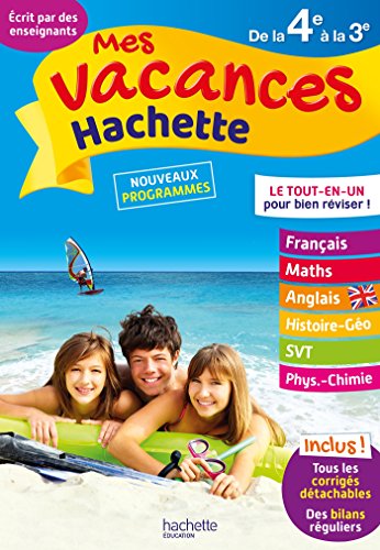 Mes vacances Hachette 4E/3E - Cahier de vacances