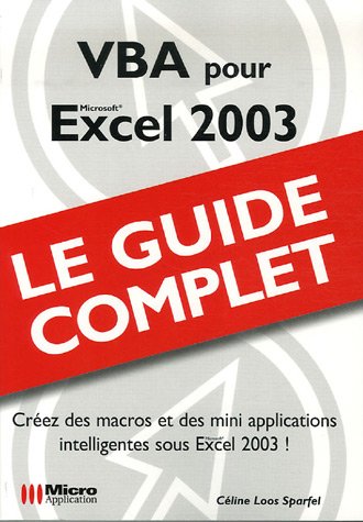 VBA pour Excel 2003