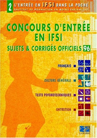 CONCOURS D'ENTREE EN IFSI.