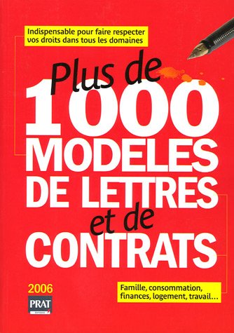 Plus de 1000 modèles de lettres et de contrats