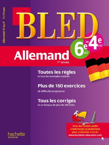 Cahier Bled - Allemand 1re année