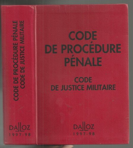 Code de procédure pénale 1997-1998