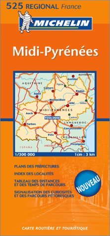Carte routière : Midi-Pyrénées