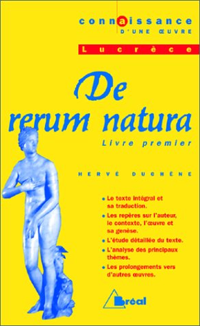 DE RERUM NATURA, LUCRECE. Livre I, Bac 1998-1999