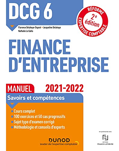 DCG 6 Finance d'entreprise - Manuel 2021-2022: Réforme Expertise comptable (2021-2022)