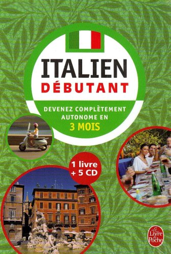 Coffret italien débutant livre + 5 CD