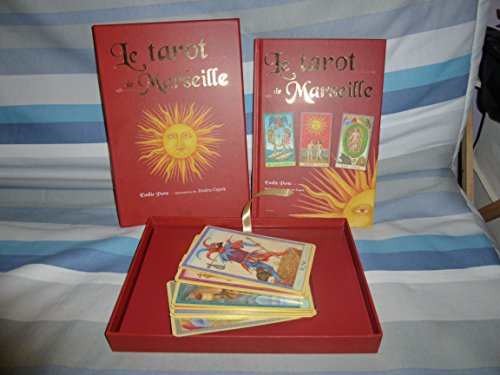 Le tarot de Marseille sous coffret, livre + 22 cartes