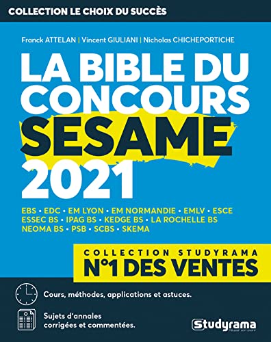 La bible du concours sésame 2021