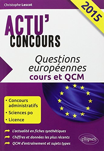 Questions Européennes 2015 Cours et QCM