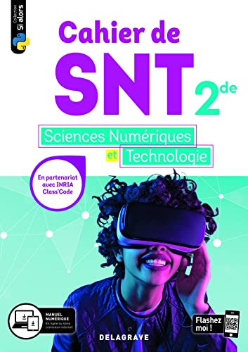 Cahier de SNT sciences numériques et technologie 2de