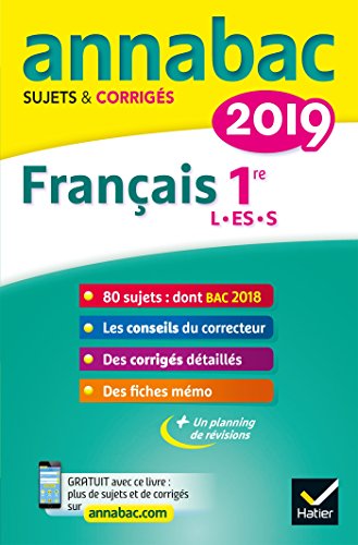 Français 1re séries L, ES, S: Sujets et corrigés