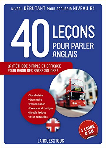 Coffret 40 leçons pour parler l'anglais (livre + 2 CD)