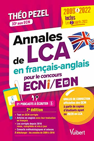 Annales de LCA en français-anglais 2009-2022 pour le concours ECNi/EDN 2023