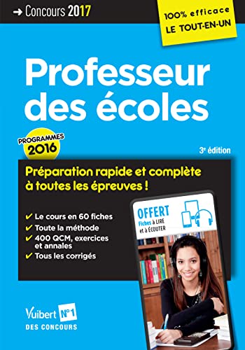 Concours Professeur des écoles - Préparation rapide et complète à toutes les épreuves !: Programmes 2016 - CRPE 2017