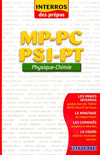 Physique-Chimie MP-PC-PSI-PT