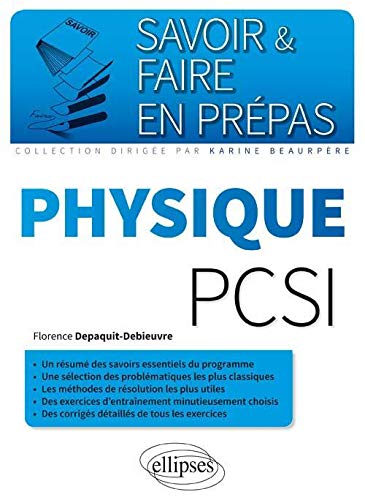 Savoir & Faire en Prépas Physique PCSI