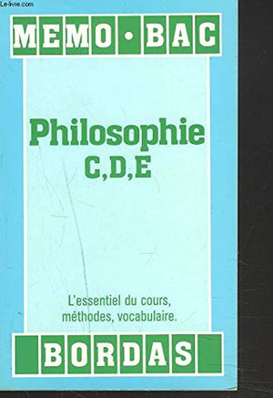 Philosophie CDE