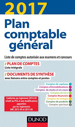 Plan comptable général 2017 - 21e éd. - Plan de comptes & documents de synthèse: Plan de comptes & documents de synthèse (dépliant séparé)