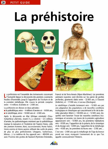 PG020 - La prehistoire. petit guide nø20