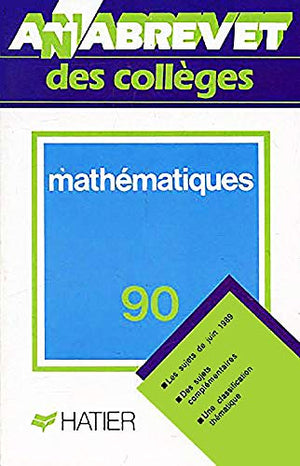 Annabrevet 1990, Brevet des collèges Mathématiques, numéro 2