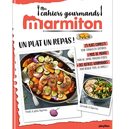 Marmiton Cahier gourmand Un plat, un repas !
