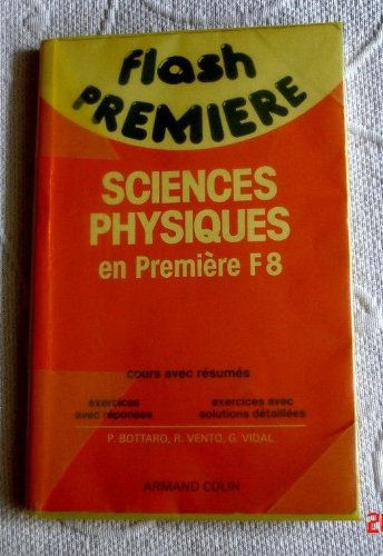 Sciences physiques, 1ère F8