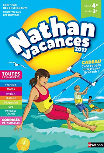 Nathan Vacances 2017 - 4/3ème - Cahier de vacances