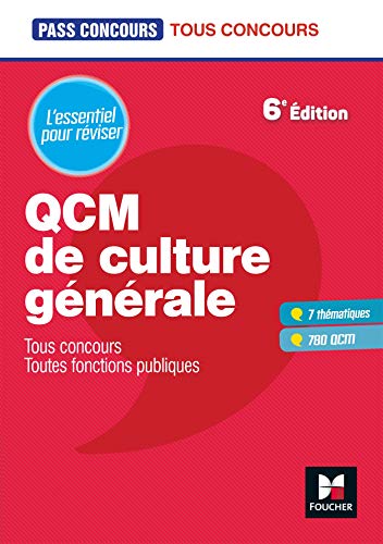 Pass'Concours - QCM de culture générale - Tous concours - Révision et entraînement