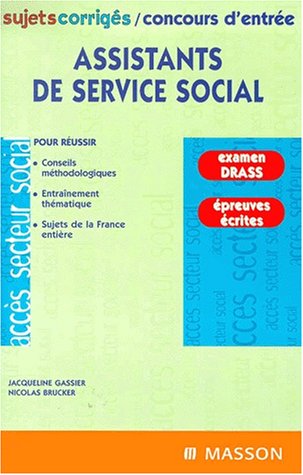 Assistants de service social.: Sujets corrigés