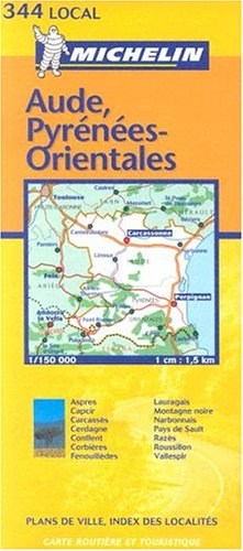 Carte routière : Aude - Pyrénées-Orientales
