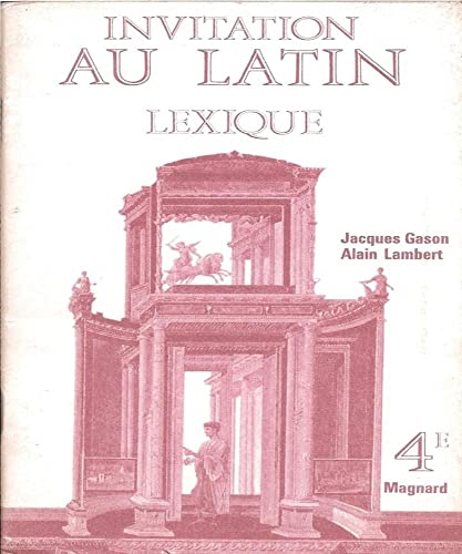 Invitation au latin: Lexique 4e