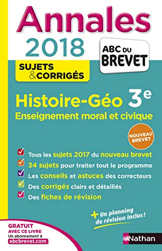 Annales ABC du Brevet Histoire-Géographie-EMC 2018