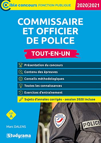 Commissaire de police et officier de police 2020/2021: Tout-en-un