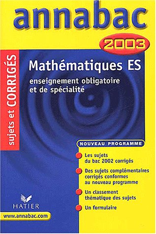 Mathématiques Terminale ES.