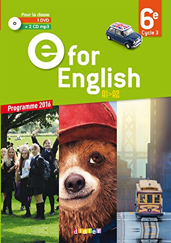 E for English 6e - Anglais Ed.2016 - Coffret Classe 2 - CD audio + 1 DVD