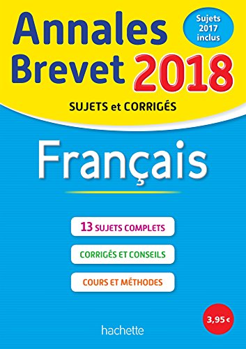 Annales Brevet 2018 Français