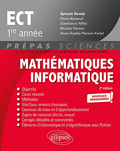Mathématiques informatique ECT 1re année