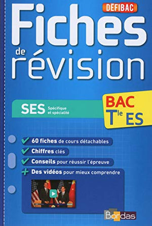 Défibac - Fiches de révision SES Terminale ES