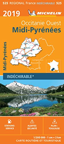 Carte régionale 525 Midi-Pyrénées 2019