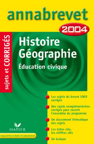 Histoire-Géographie Education civique Brevet
