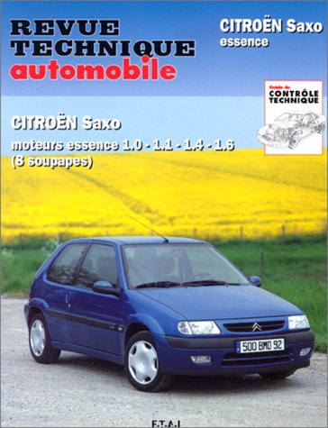 Revue technique de l'Automobile N° 588.3: Citroën Saxo, essence, 8 soupapes, 1996-1999