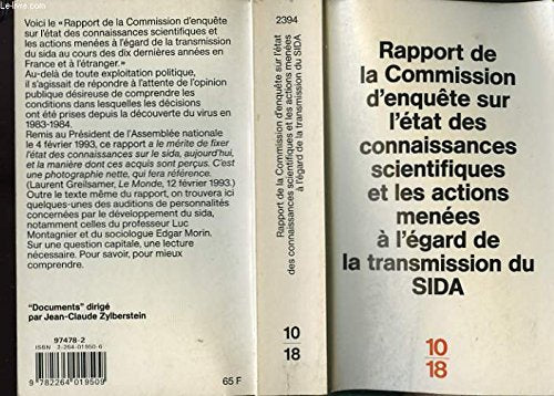 Rapport commission d'enquete sur le sida