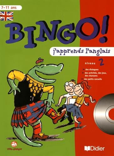 Bingo : j'apprends l'anglais - niveau 2. Cahier et CD audio