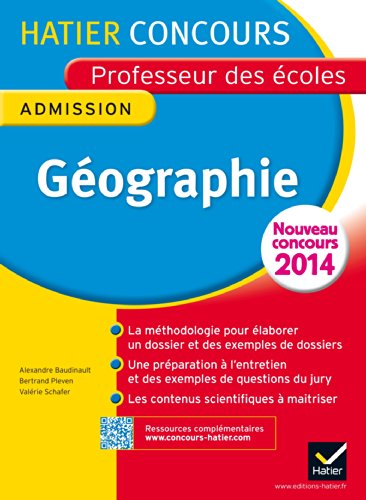 Concours professeur des écoles 2015 - Géographie - Epreuve orale d'admission