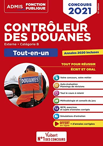 Concours Contrôleur des douanes - Catégorie B - Tout-en-un: DGDDI - Concours 2021