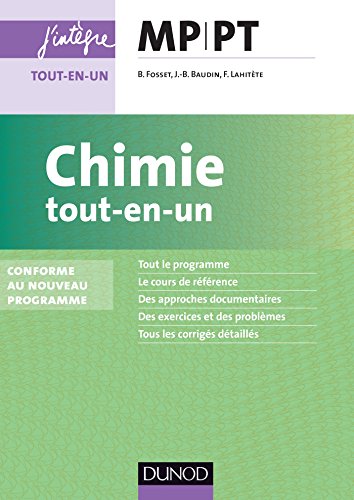 Chimie tout-en-un MP-PT - nouveau programme 2014: nouveau programme 2014
