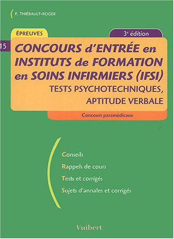Concours d'entrée en IFSI: Tests psychotechniques d'aptitude verbale