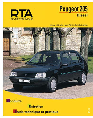 E.T.A.I - Revue Technique Automobile 456.7 - PEUGEOT 205 - 1987 à 1998 - Diesel