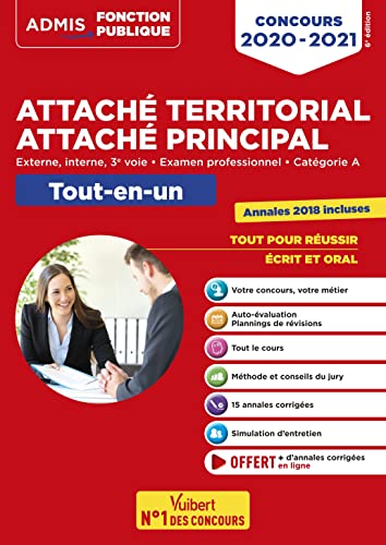 Concours Attaché territorial - Catégorie A - Tout-en-un: Concours externe, interne, 3e voie et examen professionnel 2020-2021