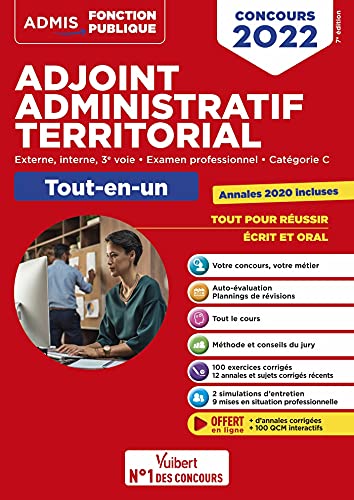 Concours Adjoint administratif territorial - Catégorie C - Tout-en-un: Concours externe, interne, 3e voie, examen professionnel 2022